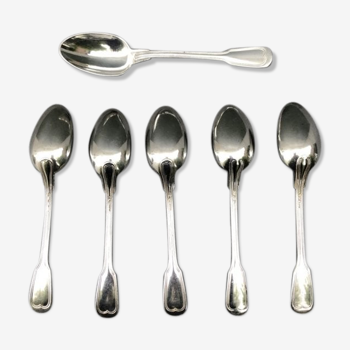 Set of 6 small old spoons SFAM