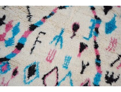 Colorful Berber carpet 216 x 142cm