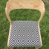 Set of 2 Baumann sled chairs