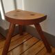 Massive wooden tripod stool