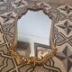 Baroque mirror Louis XV gilded wood (83 x 45cm)