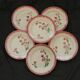 Set of 6 digoin sarreguemines earthenware dinner plates. aude model.