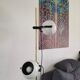 1970s vintage floor lamp eyes ball