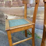 4 chairs bistrot 1950 design wood
