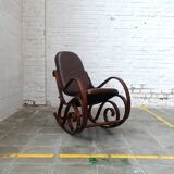 Chaise à bascule style Thonet