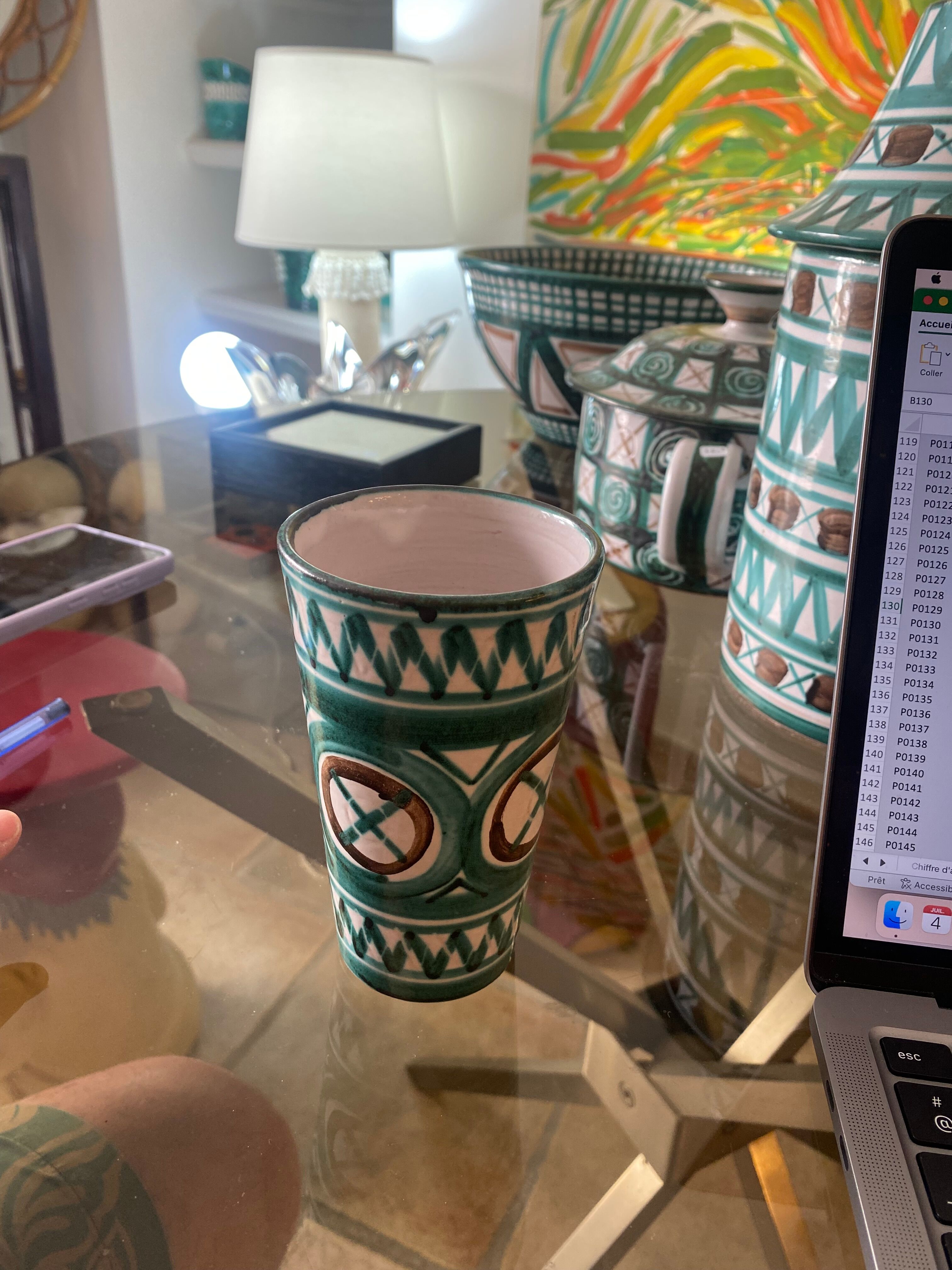 Picault ceramic vase