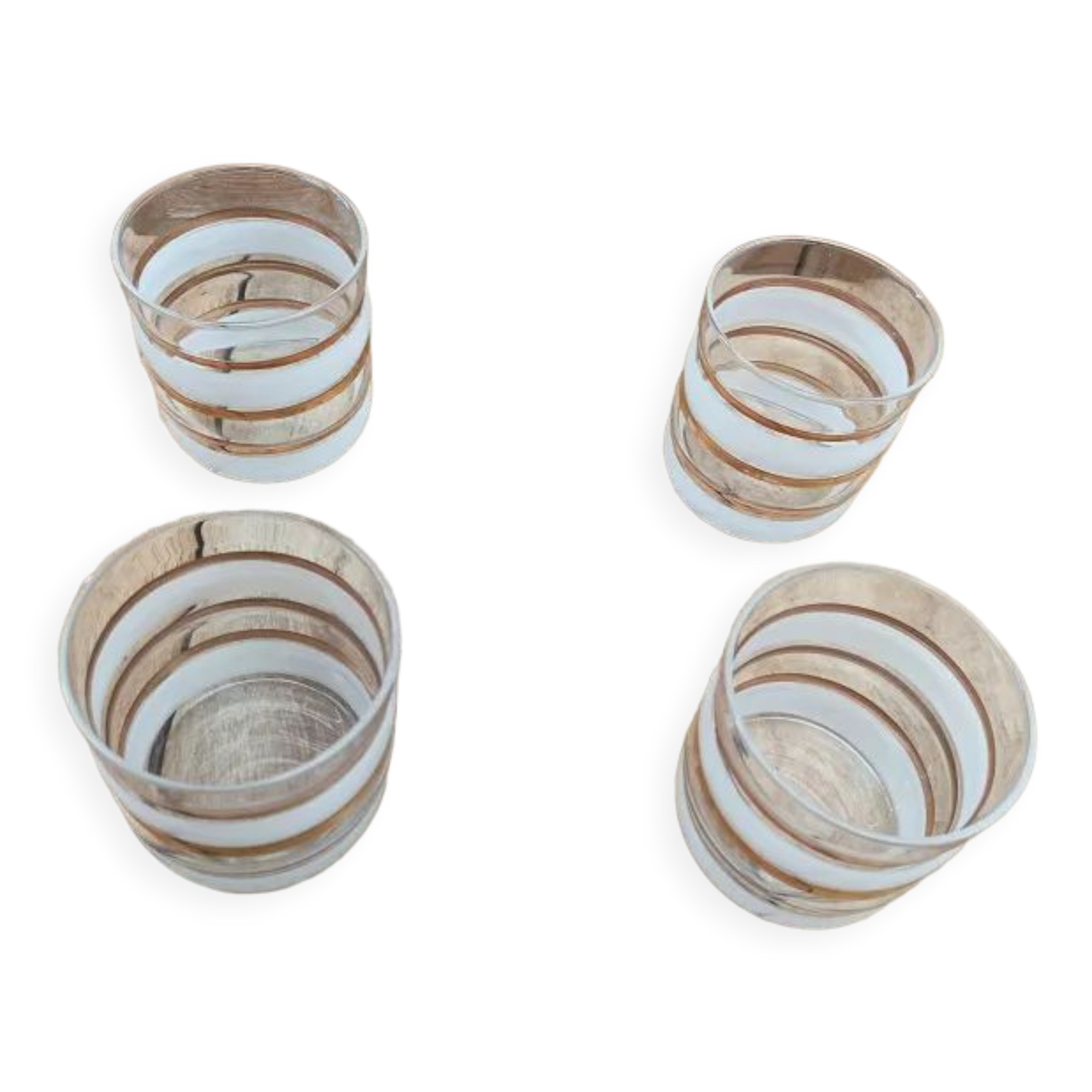 Glass sandblasted art deco