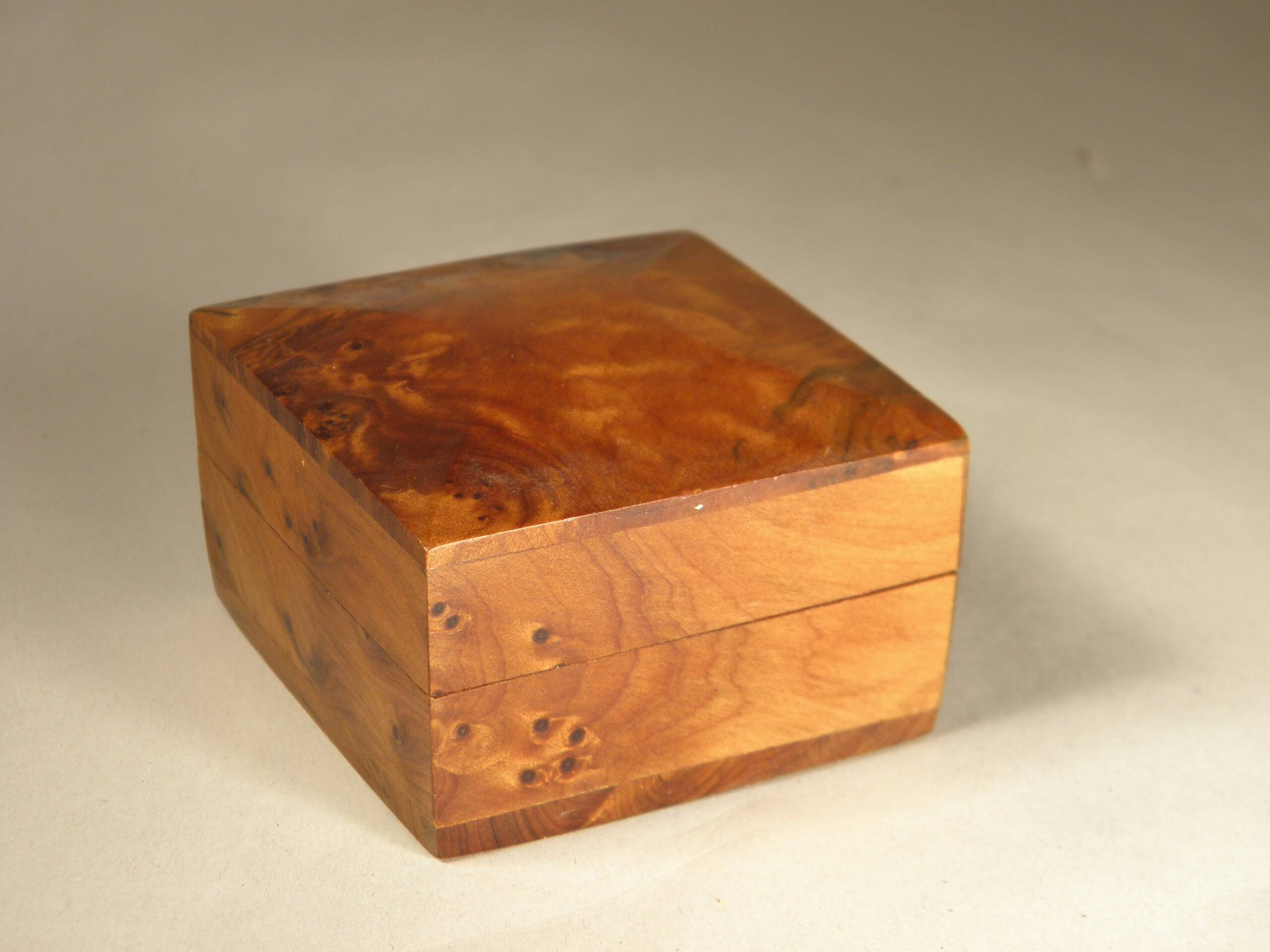 Small cedar burl box