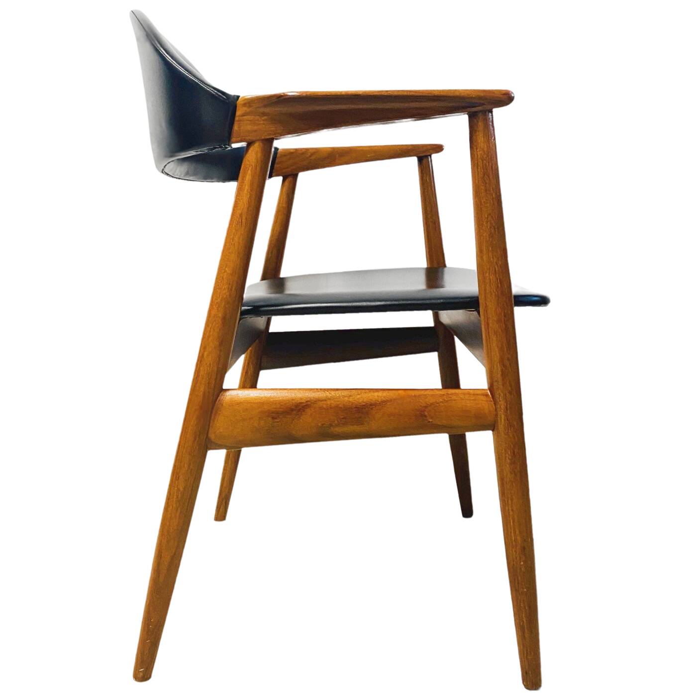 Vintage danish design cow horn chair mahjongg midcentury 1960s