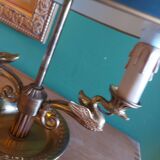 BOUILLOTTE LAMP IN BRONZE, SIGN DECOR