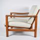 Original Baczyk Scandinavian armchair, 1960s, renovation, teak.