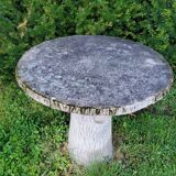 Cement rock garden table from the 1930s