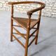 Oak & straw armchair, 1950