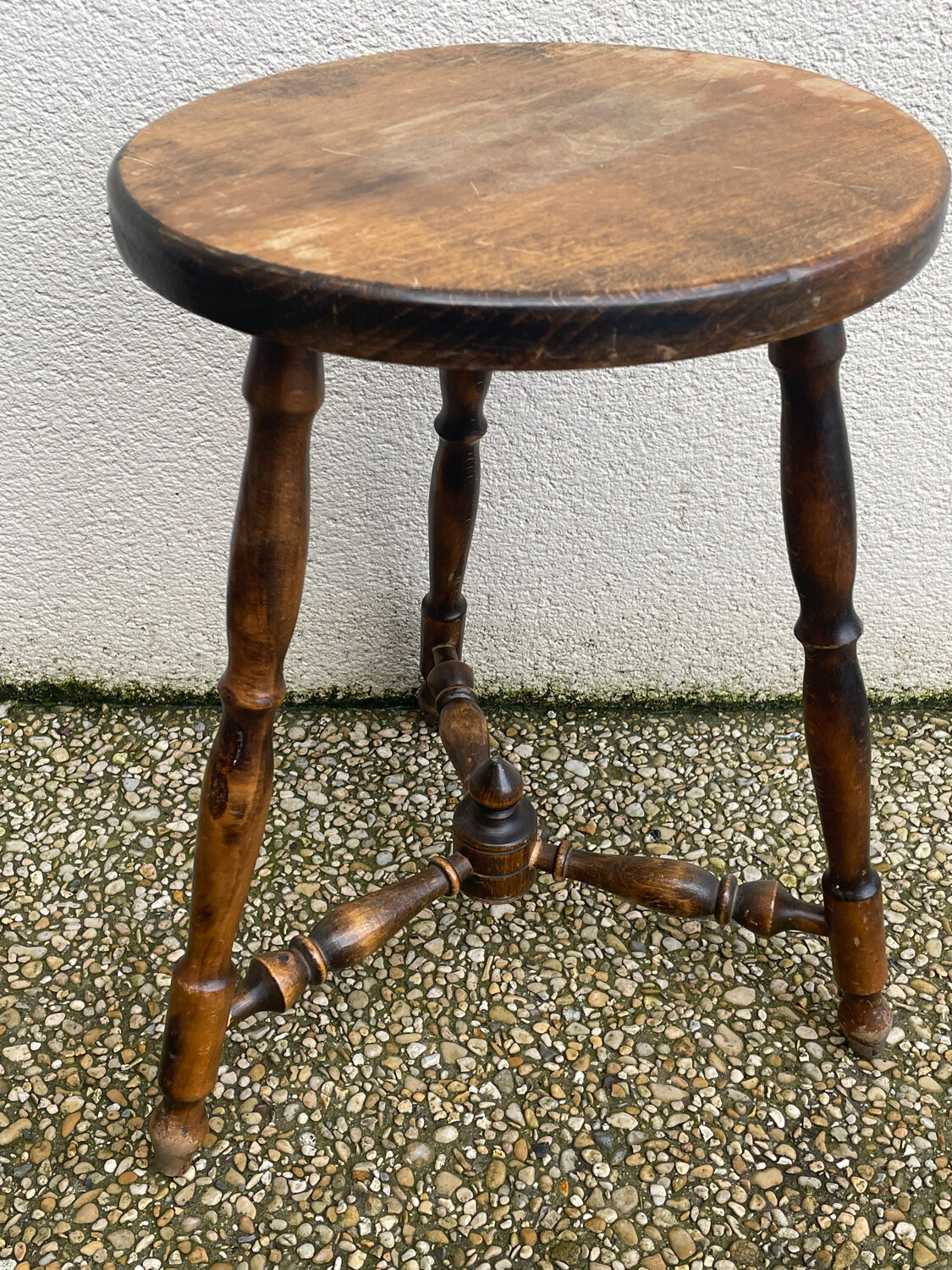 Beech tripod stool
