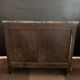 Empire style chest of drawers with 3 drawers and marble top - solid mahogany