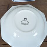Set de 4 assiettes creuses octogonales par Johnson Brothers