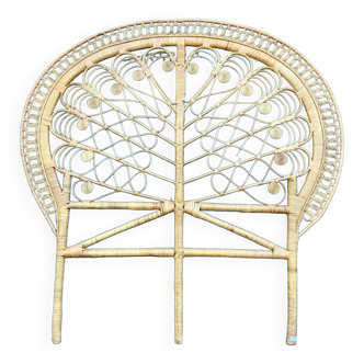 Peacock Rattan Headboard