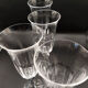 4 flûtes en cristal taillé