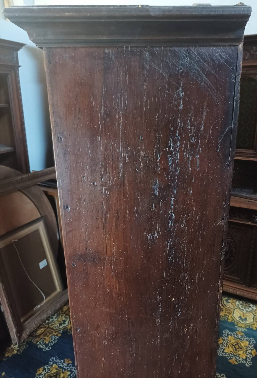 Standing man Louis XIII in oak 19th century