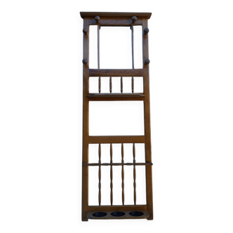 Wooden wall mounted wardrobe