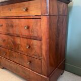 Louis Philippe chest of drawers in elm veneer