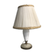 Old laiton glass lamp in white opaline and lamp-day cream years 70 vintage