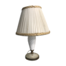 Old laiton glass lamp in white opaline and lamp-day cream years 70 vintage