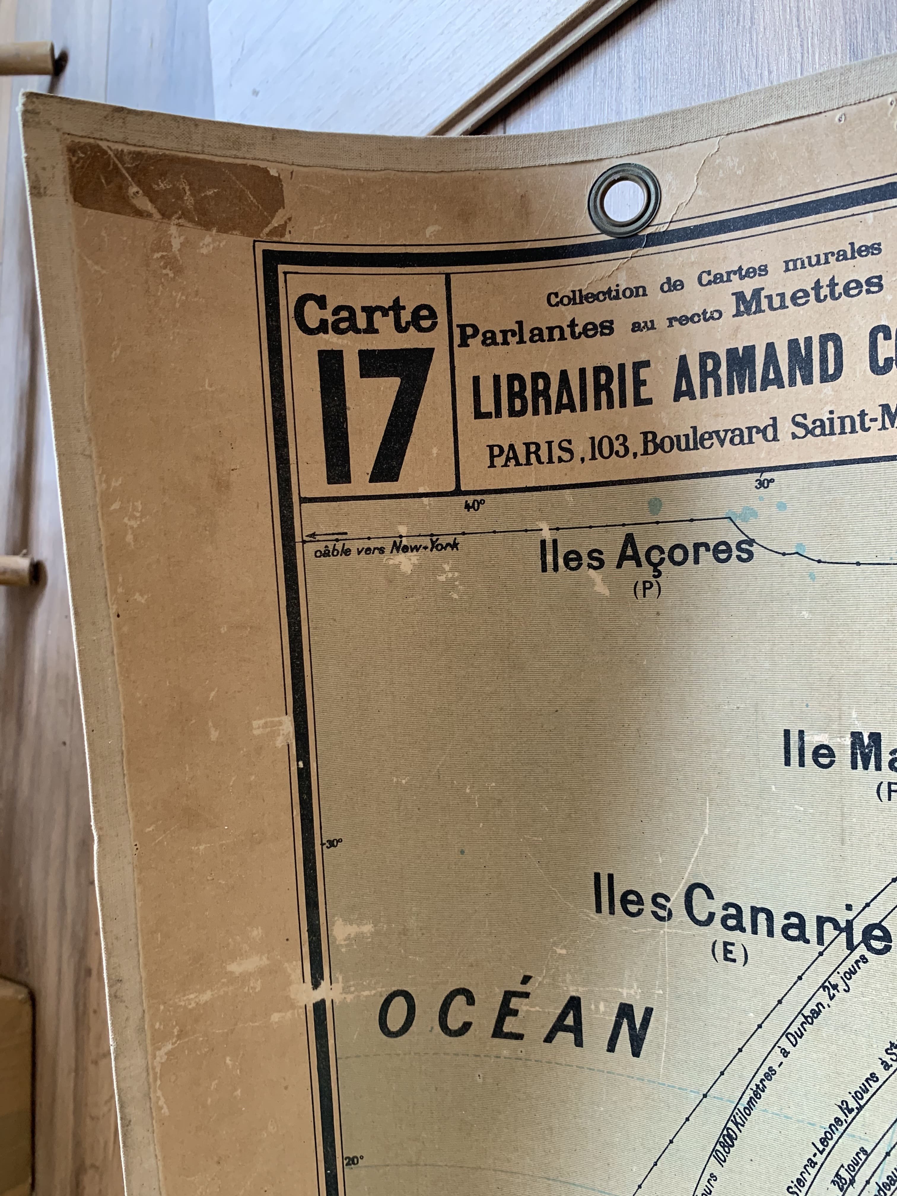 Old map Political Africa - n°17 and 17 bis by Vidal Lablache