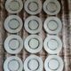 12 vintage Duralex dessert plates
