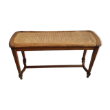 Rattan piano bench