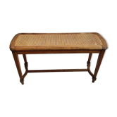 Banc de piano en rotin