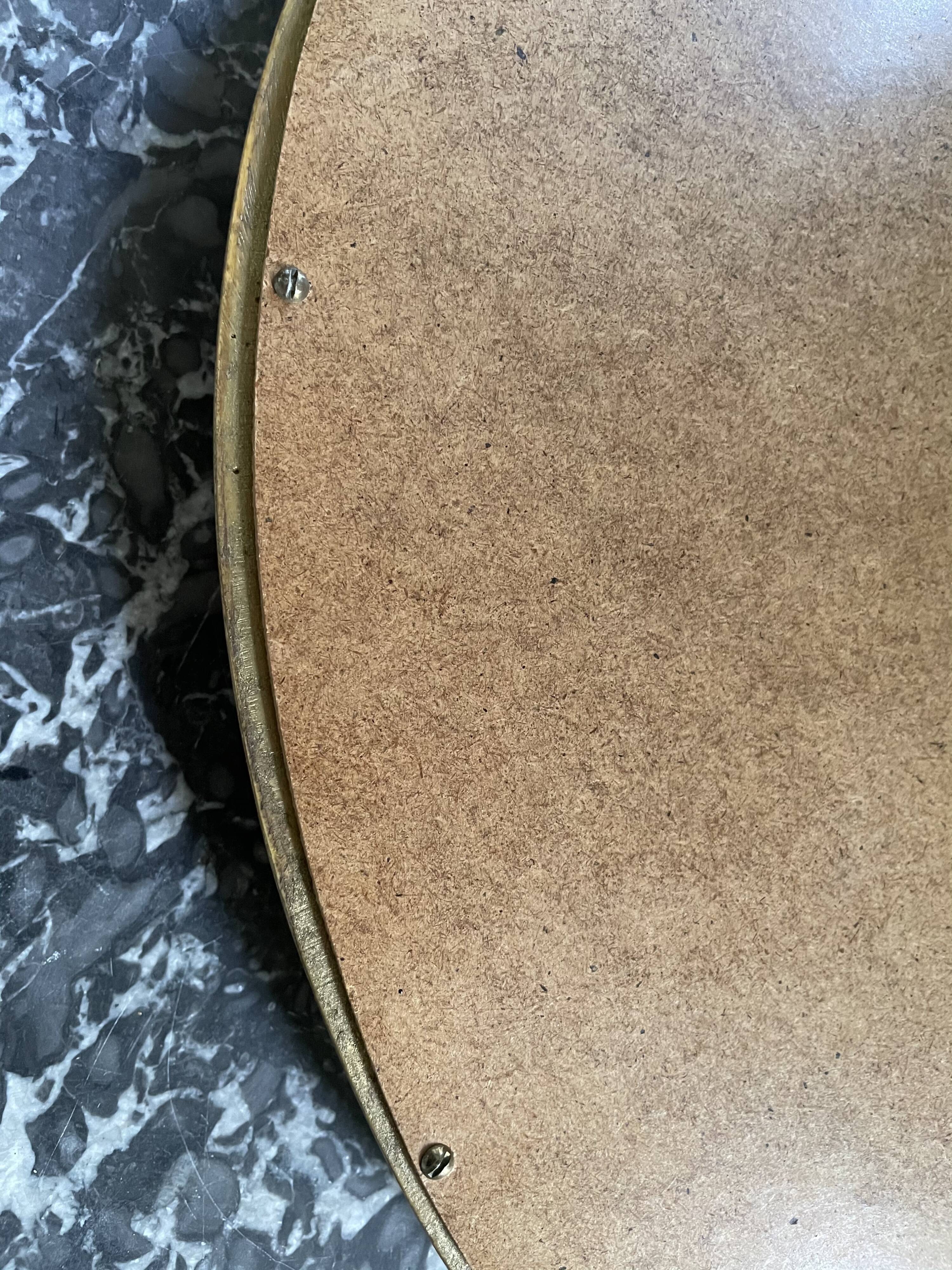 Oval Gold Mirror 1960 31x39cm