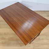 Important Shuttered Table in Sapelli Mahogany, Directoire style – 1970
