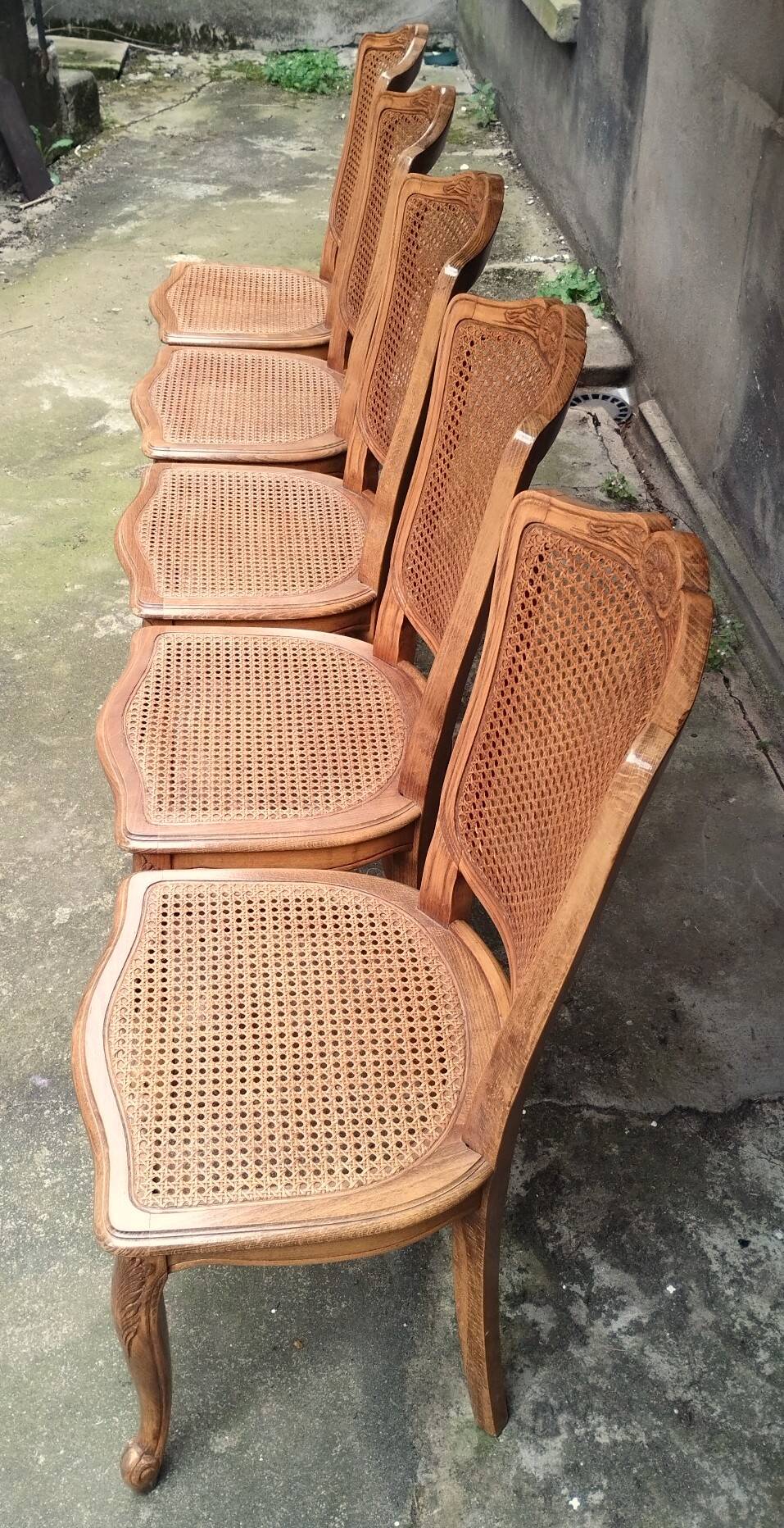 Set of 5 baumann chairs