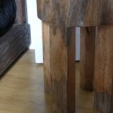 Solid teak stool