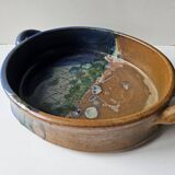 Ceramic dish Signed Saint Clément les Places (Length 38cm)