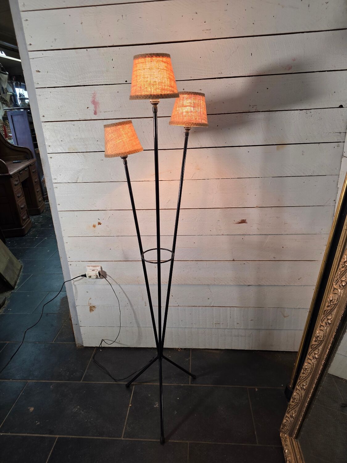 1960s tripod floor lamp