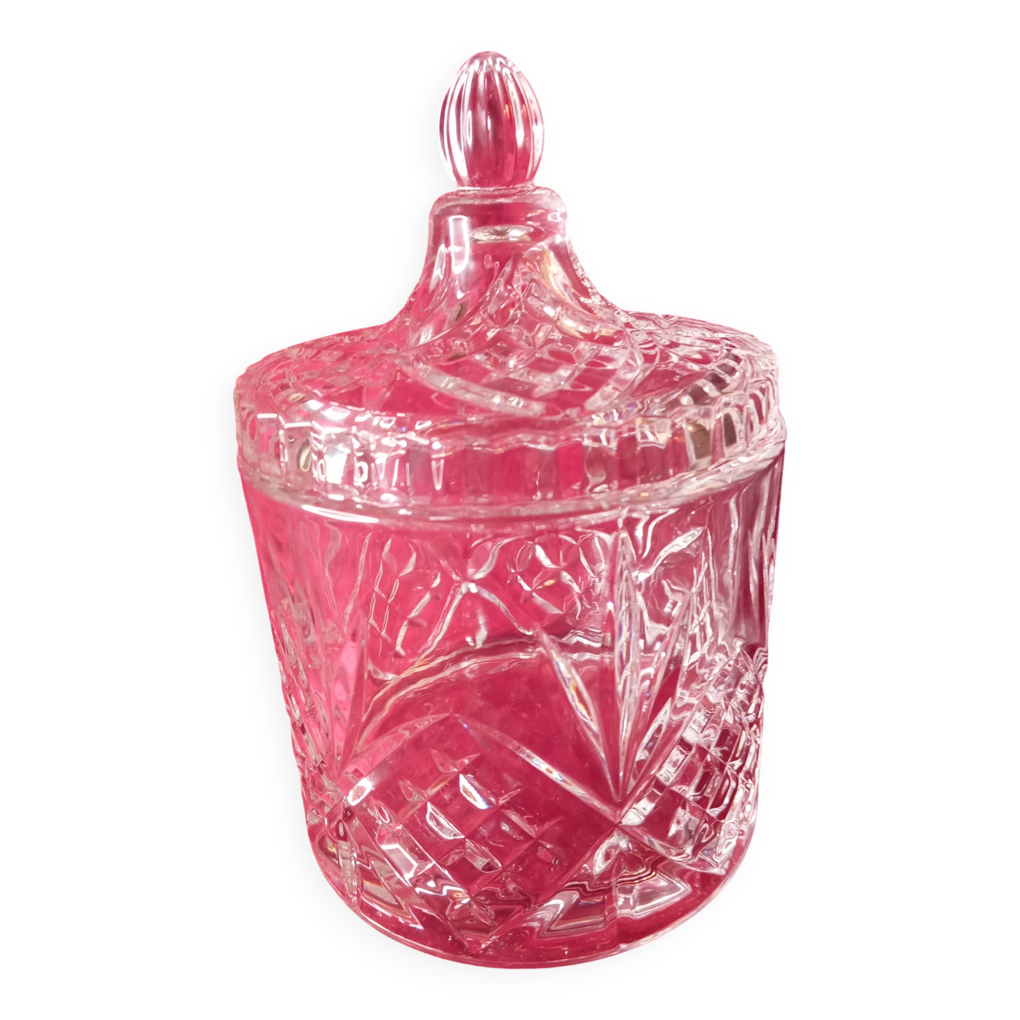 Relief glass candy box