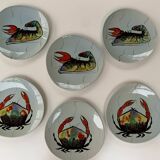 Service à poisson 13 pièces, Bernard Serraz 1960