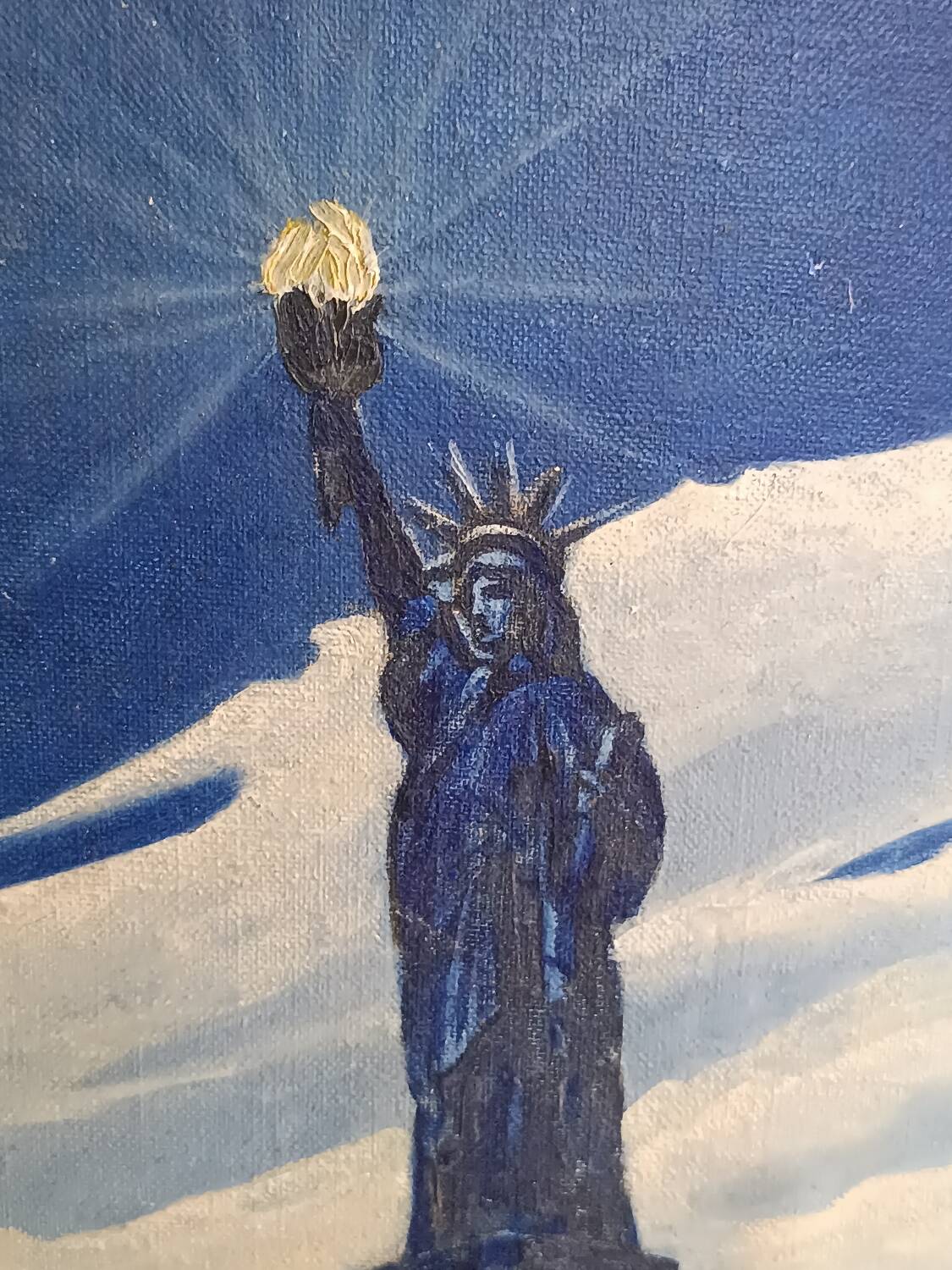 Oil painting of the Statue of Liberty, 1943
