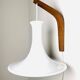 Model 491 Mandarin Wall Light In Milk Glass By Michael Bang For Holmegaard, Denmark 1980S