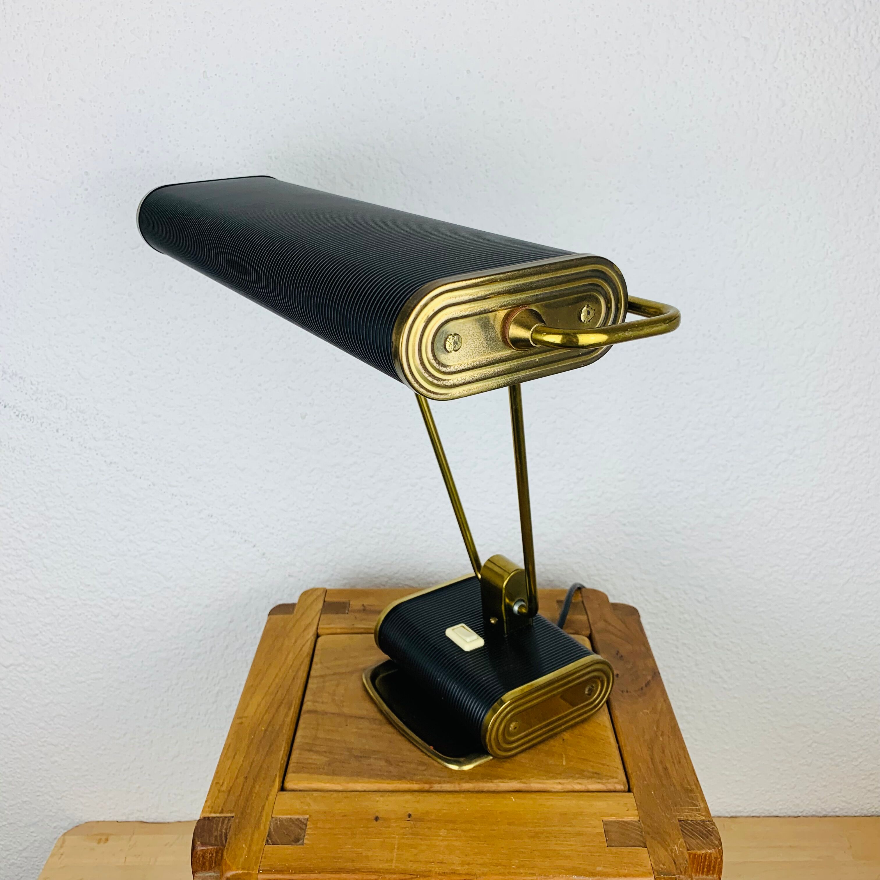 Lampe Jumo N71 noir et doré Jumo