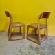Ensemble de 2 chaises de salle à manger Emile & Walter Baumann, 1960