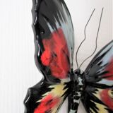 Vallauris polychrome glazed ceramic butterfly