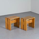 Pair of stools, Les Arcs circa 1970