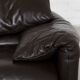Leather Maralunga Lounge Chair and Ottoman by Vico Magistretti for Cassina