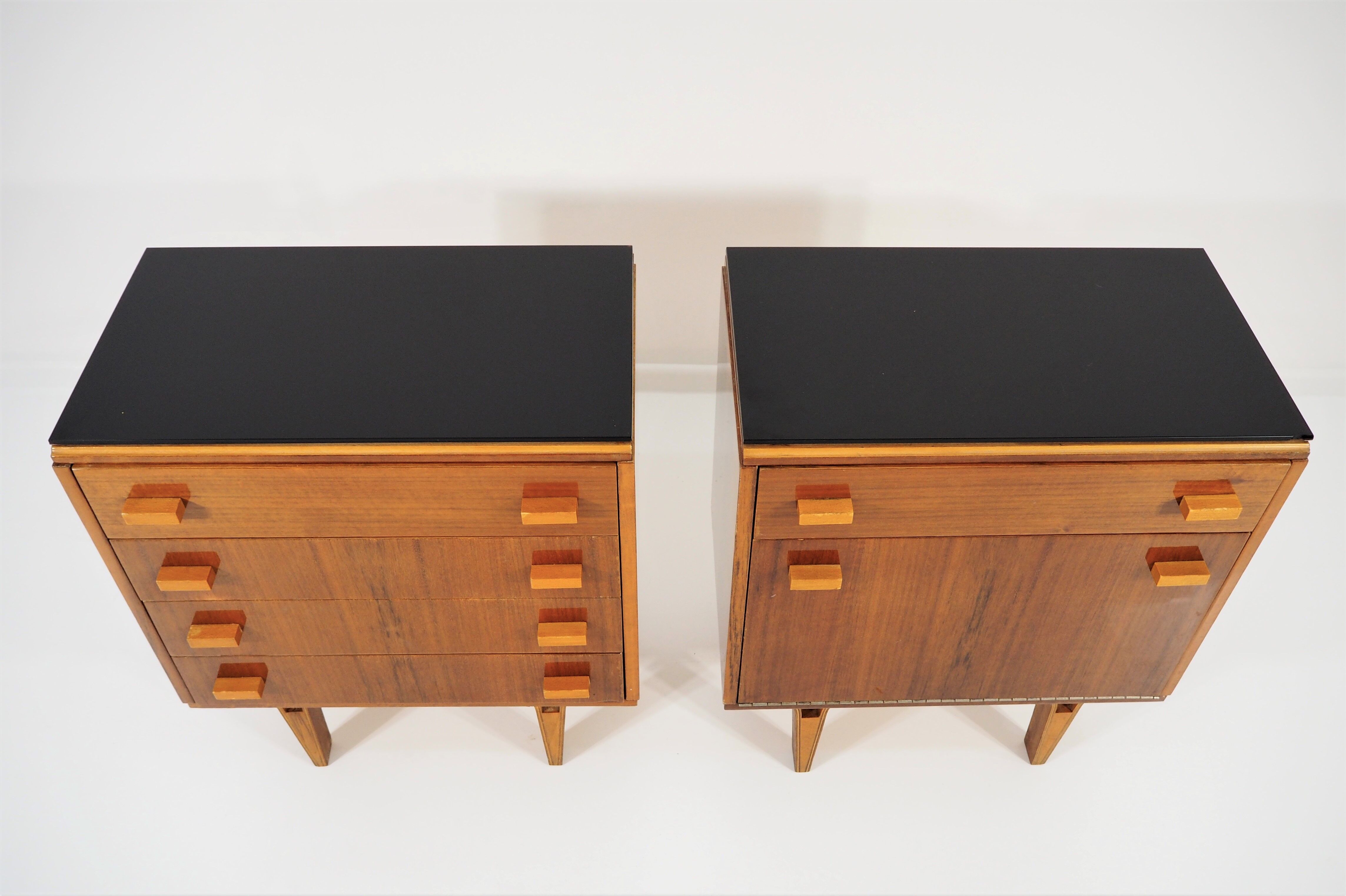 Vintage nightstands 1970s, set of 2