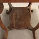 Ancient Empire desk in walnut with marble top, Italy, 19th century.