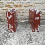 Red marble coffee table