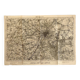 Vintage 1914 Brussels surroundings map